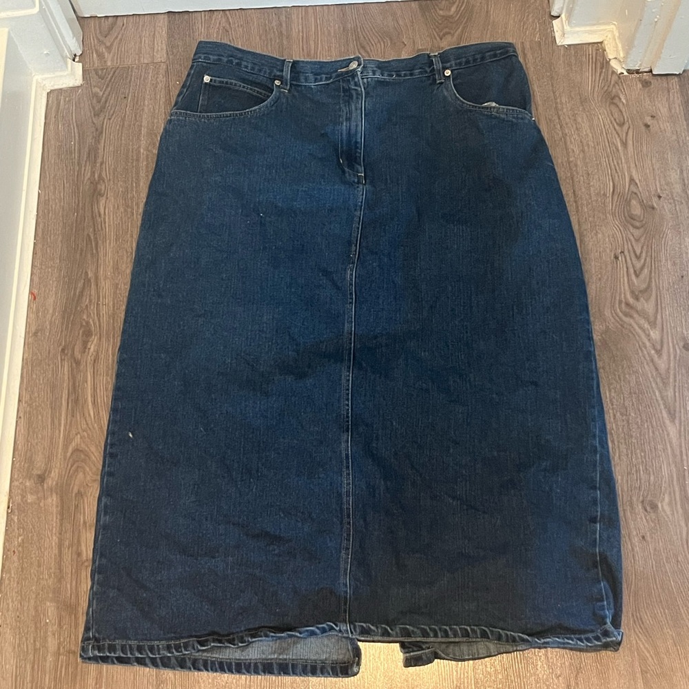 Vintage Denim Midi skirt size 20